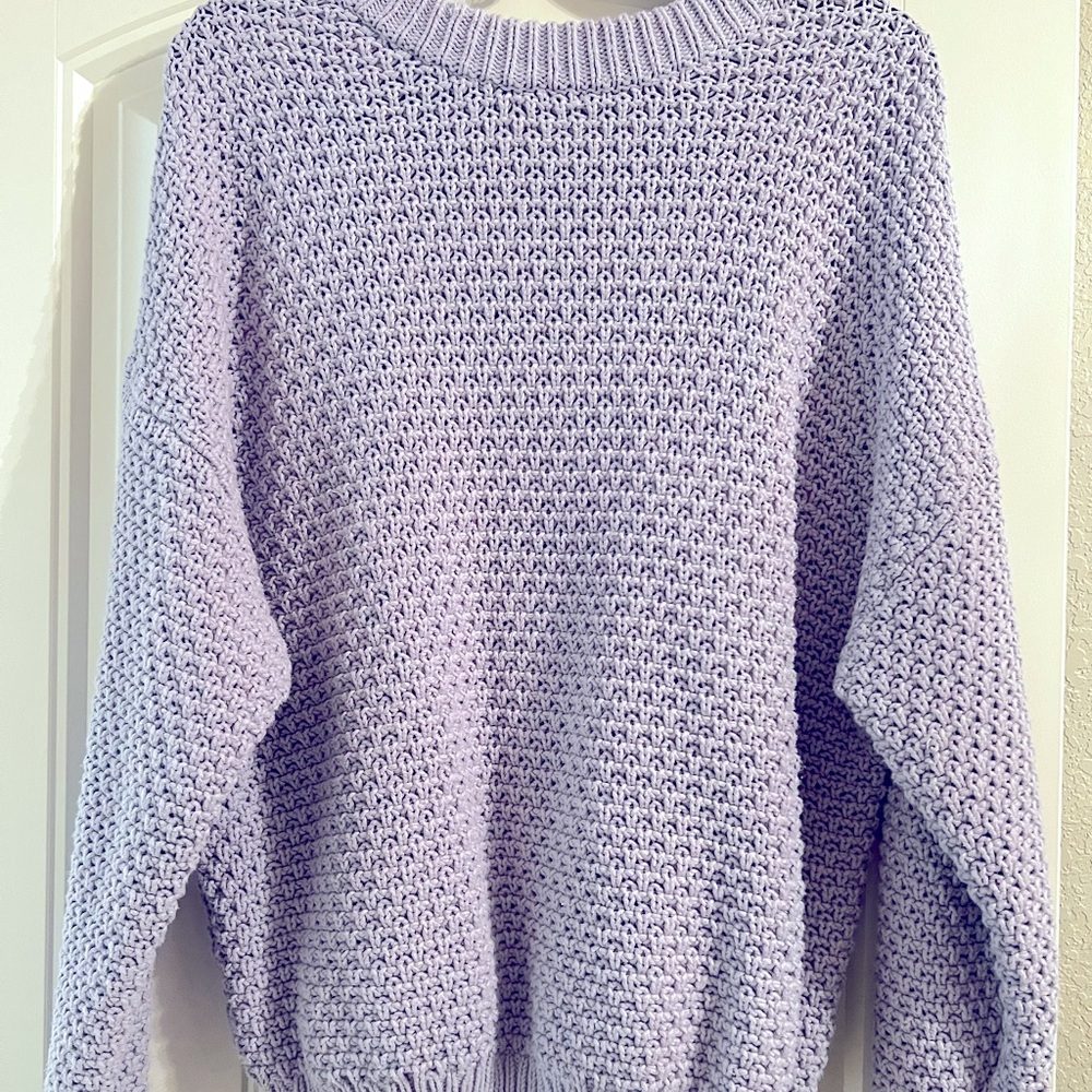 Lightly worn waffle sweater